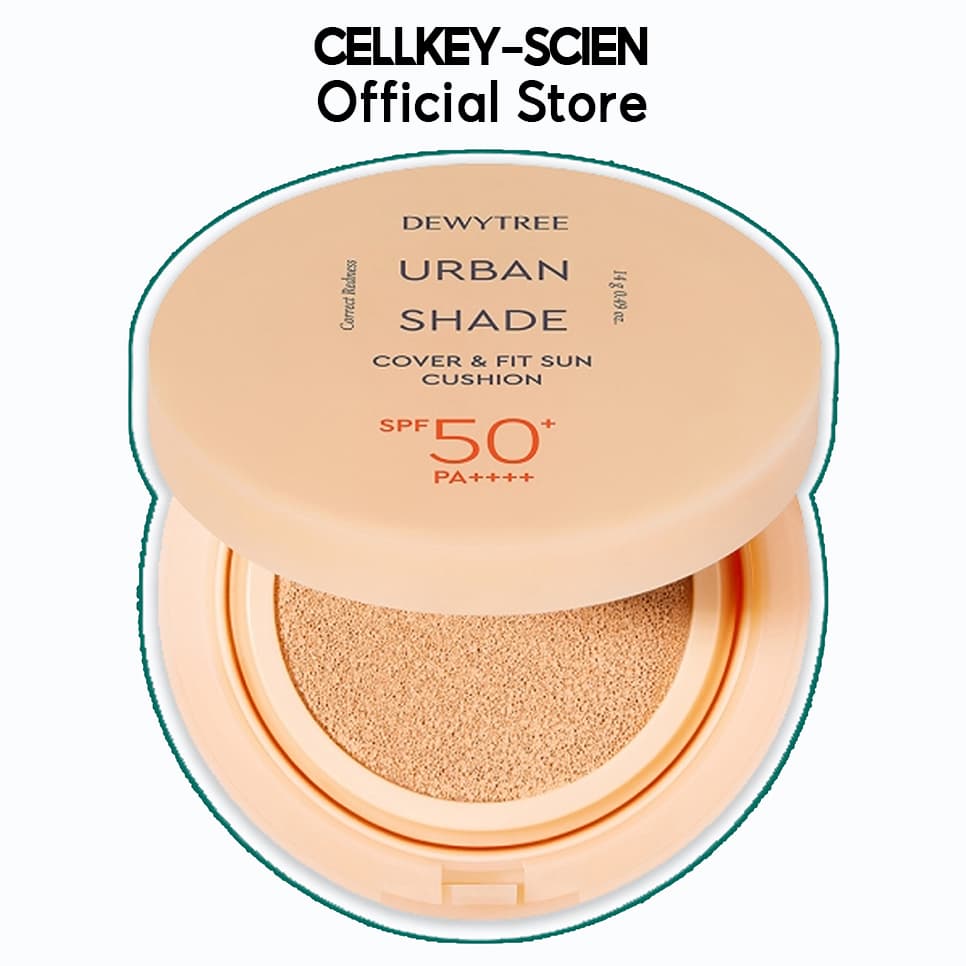 Phấn Nước Che Khuyết Điểm Nâng Tone Kiềm Dầu Chống Nắng Dưỡng Da Dewytree Urban Shade Cover & Fit Sun Cushion SPF50 PA14g