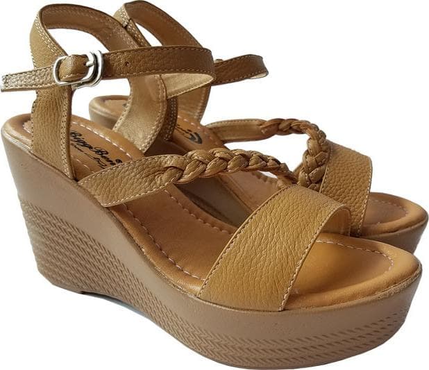 Giày Sandal Nữ Đế Xuồng BIGGBEN Da Bò Thật SDX19 - 36