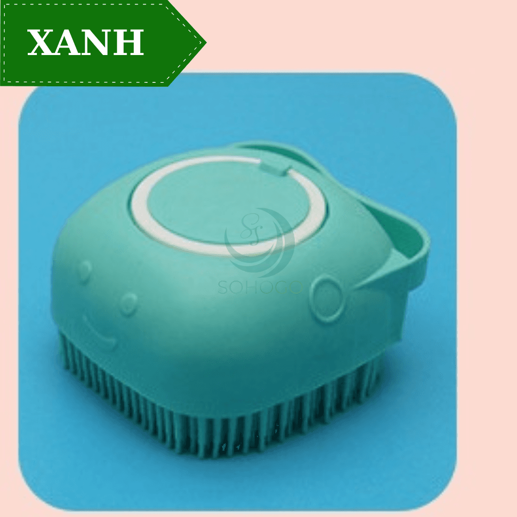 Bàn Chải Tắm Hình Thú Đáng Yêu Cho Bé  Chăm Sóc Da Nhẹ Nhàng Dụng Cụ Tắm Gội Silicon Đa Năng  Bóp Là Ra Bọt Cọ Tắm Silicon Tạo Bọt Có Hộp Đựng Xà Phòng Bàn Chải Massage Cơ Thể Silicon Mềm  Không Cần Tạo Bọt Tay - Xanh dương