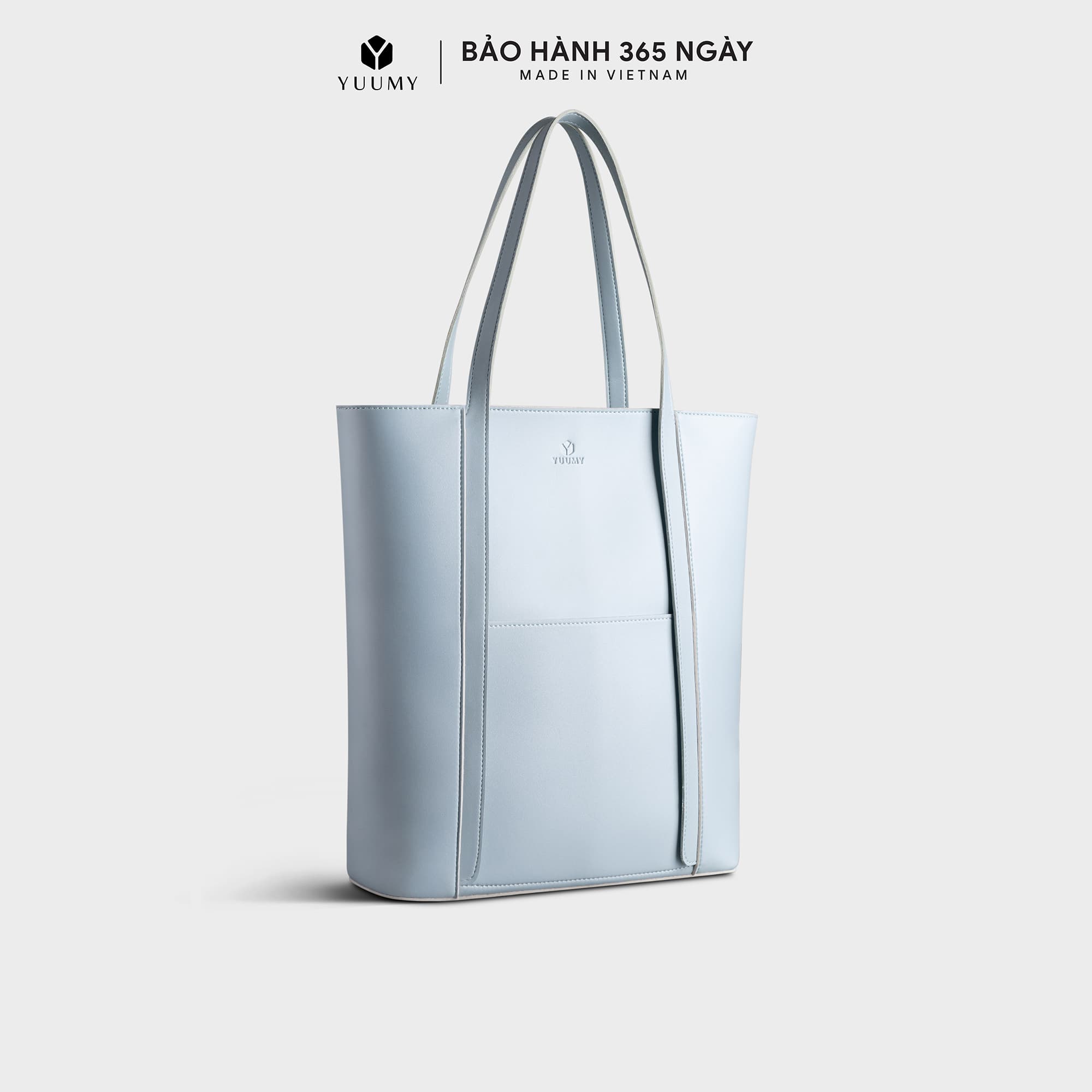 Túi Yuumy Thời trang nữ công sở dáng đứng cỡ trung - Túi xách da Seasand YTX35 - Xanh nhạt