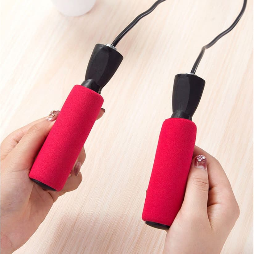 Dây Nhảy Thể Dục Dài 2,9m  Có Thể Điều Chỉnh Được Độ Dài Của Dây Hàng Đủ Màu Siêu Bền Đẹp - Đỏ