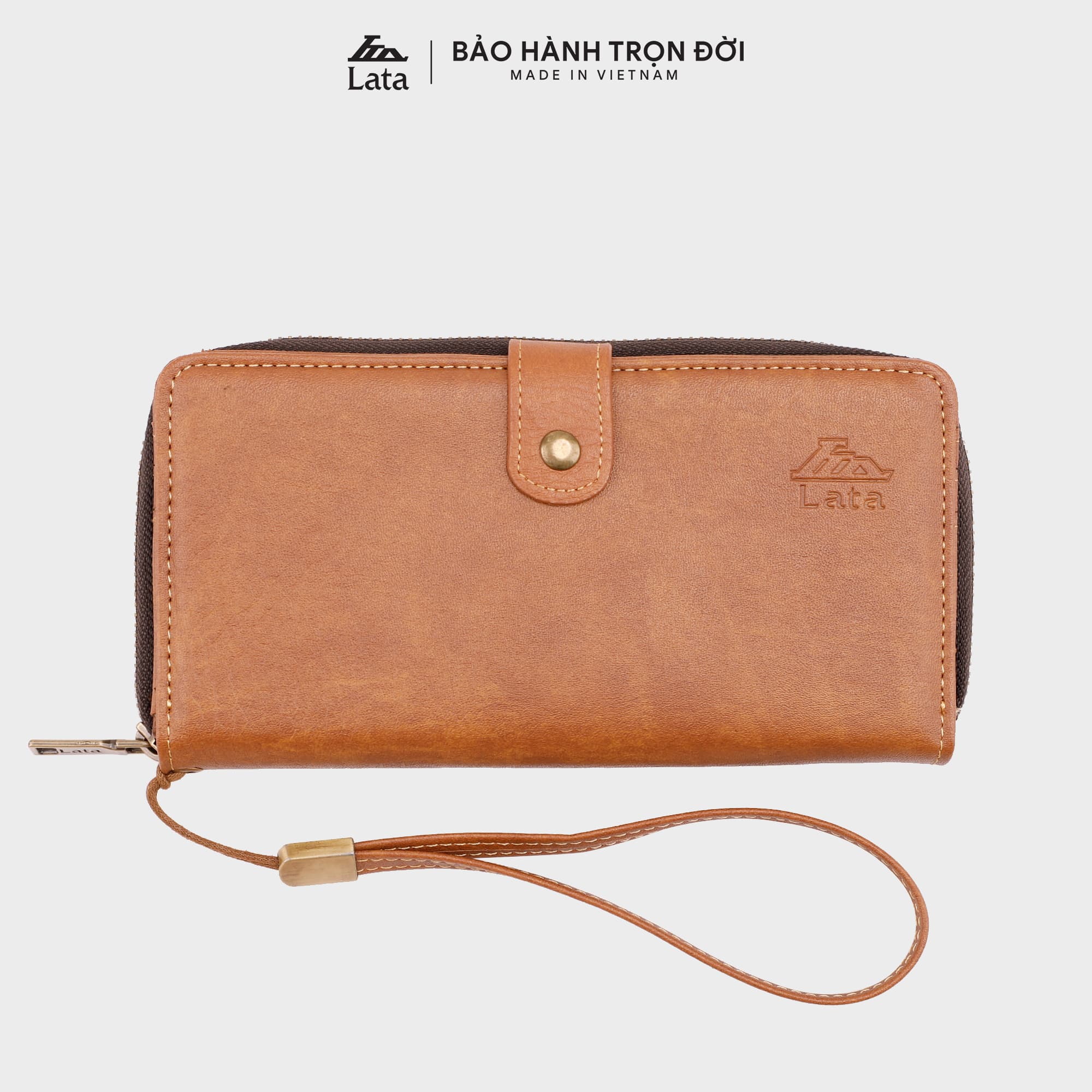 Ví cầm tay thời trang Unisex LATA VN34  - Bò nhạt