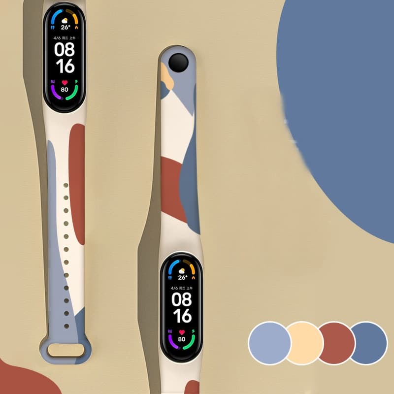 Dây Đeo Thay Thế Viền Dành Cho Vòng Đeo Tay Thông Minh Xiaomi Mi Band 5 Miband 6 - Hàng chính hãng - Xanh nâu