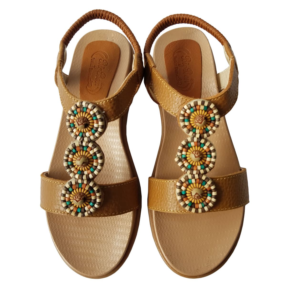 Giày sandal nữ da bò thật BIGGBEN cao cấp SDN70 - 37