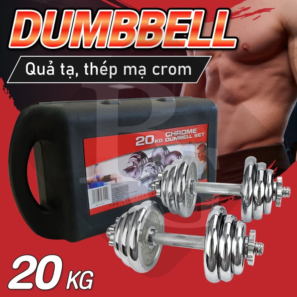 Bộ tạ tay cao cấp đa năng điều chỉnh Q301 15 kg - 20 kg - 30 kg mới nhất BG hàng nhập khẩu - 20kg