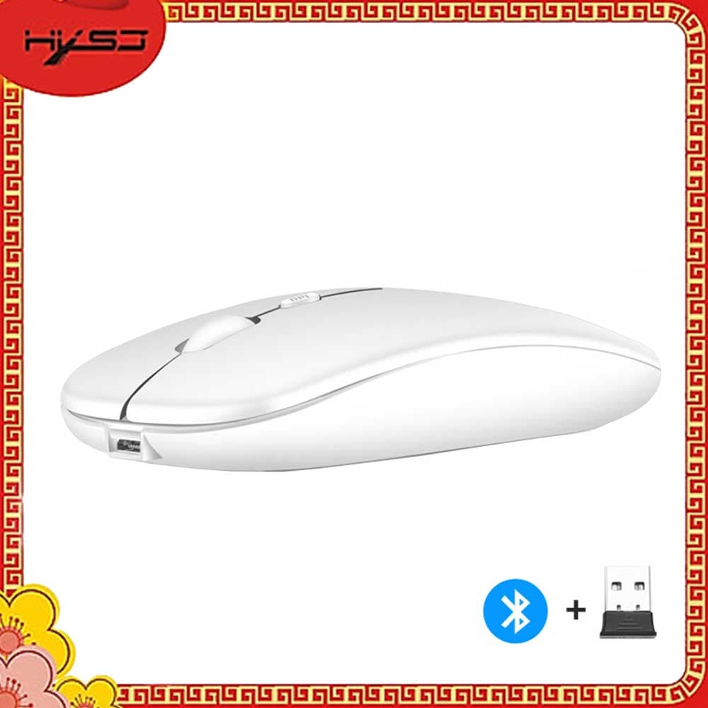 Chuột không dây Bluetooth  HXSJ M90 - Hàng chính hãng - Trắng