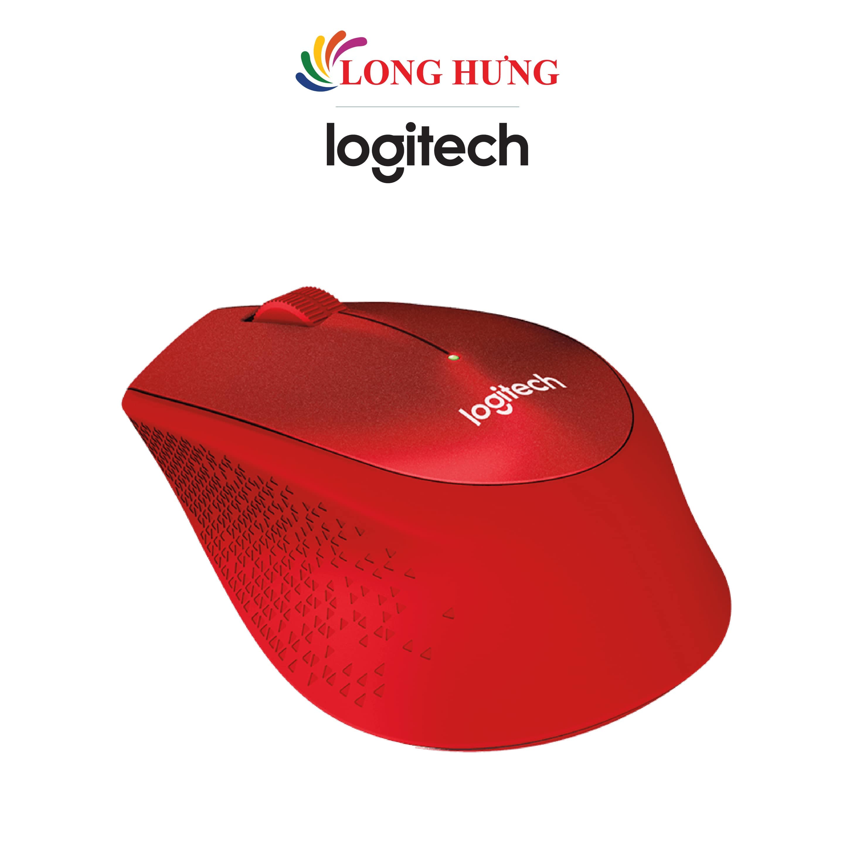 Chuột không dây Logitech M331 - Hàng chính hãng - Đỏ