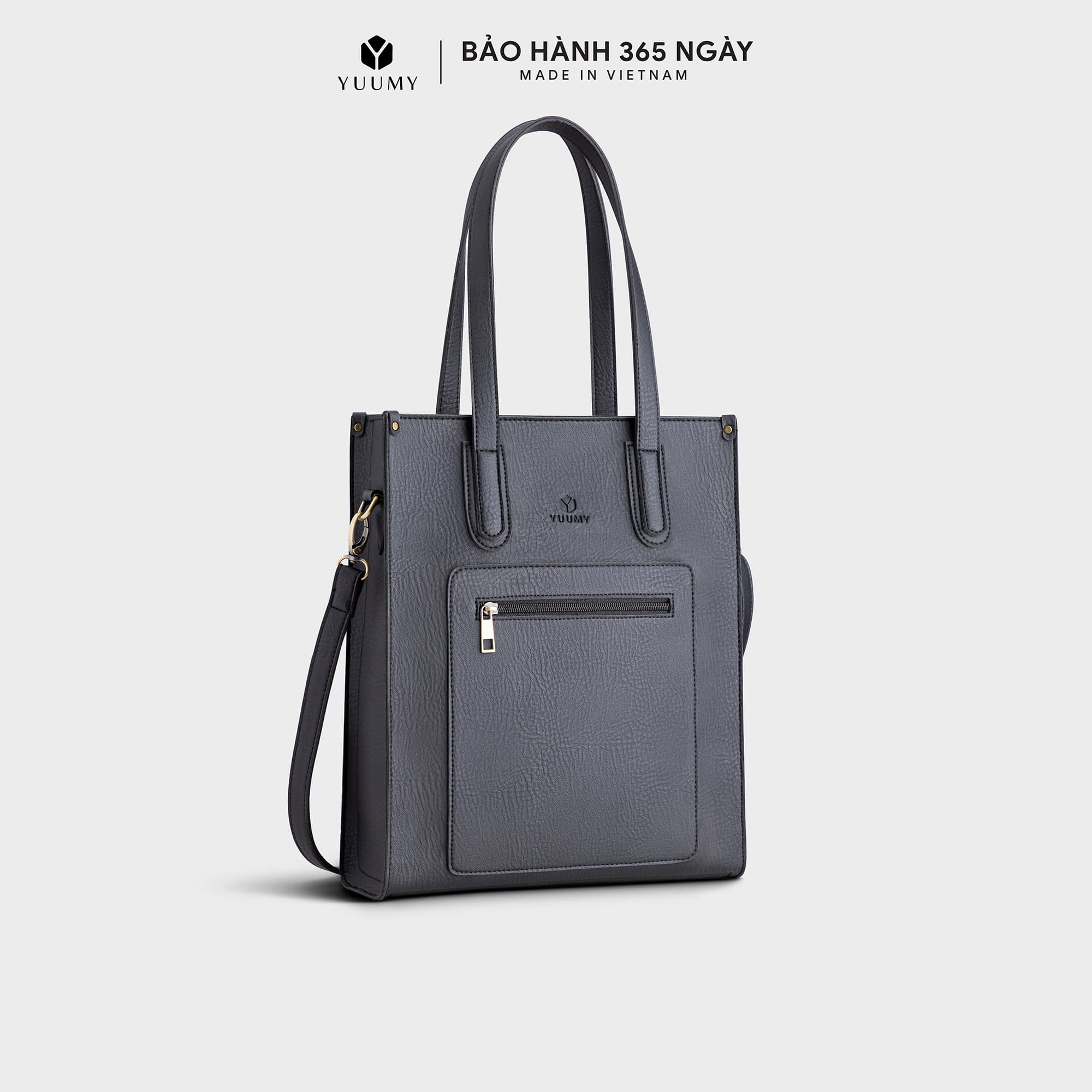 Túi Yuumy Thời trang nữ tote - Túi xách da YTX18 - Đen