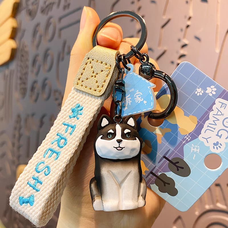 Móc Khóa Dog Family Bộ Siêu Tập Key Chain Treo Túi Xách Cặp Táp Hàng Chính Hãng - MẪU 3