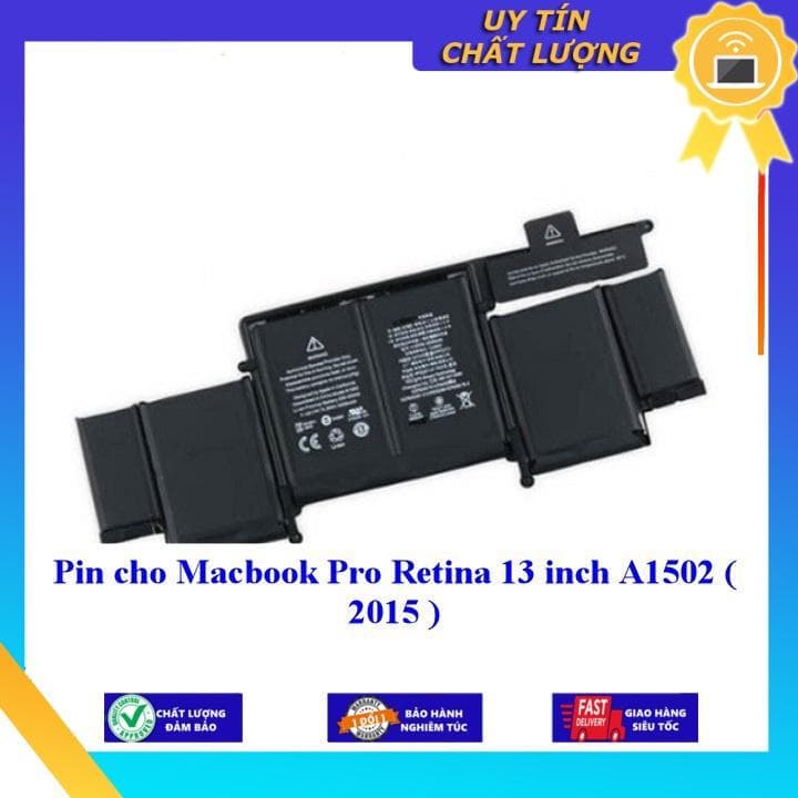 Pin cho Macbook Pro Retina 13 inch A1502  2015  - Hàng Nhập Khẩu New Seal