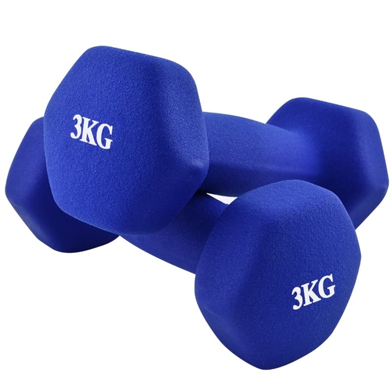 Bộ 2 tạ tay 3kg Model Q304 - Q314 cao cấp tập Gym BG hàng nhập khẩu - Lam