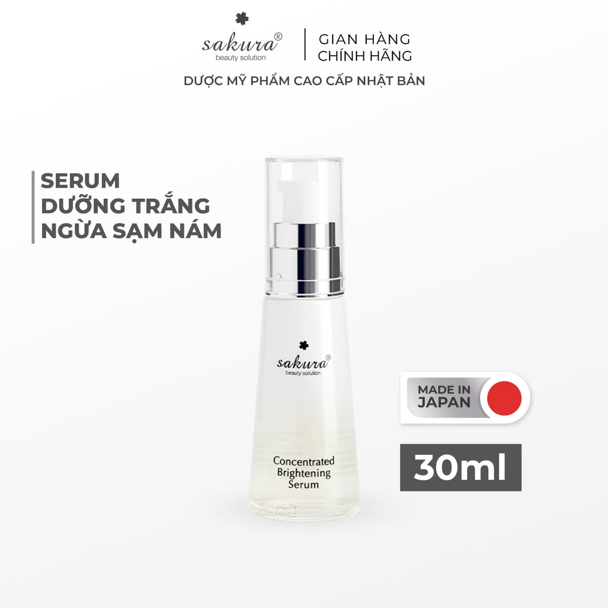 Tinh Chất Dưỡng Trắng Da Sakura Concentrated Brightening Serum 30ml