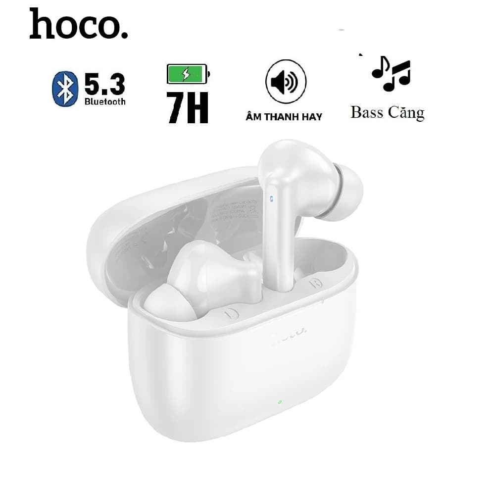 Tai Nghe Bluetooth Cao Cấp EQ2 5.3 Pin 7h Âm Thanh Sống Động Bass căng - Hàng Chính Hãng - Trắng Ngọc Trai
