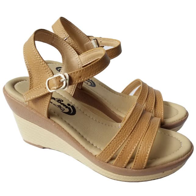 Giày Sandal Đế Xuồng Nữ Da Bò BIGGBEN Cao Cấp SDX28 - 38