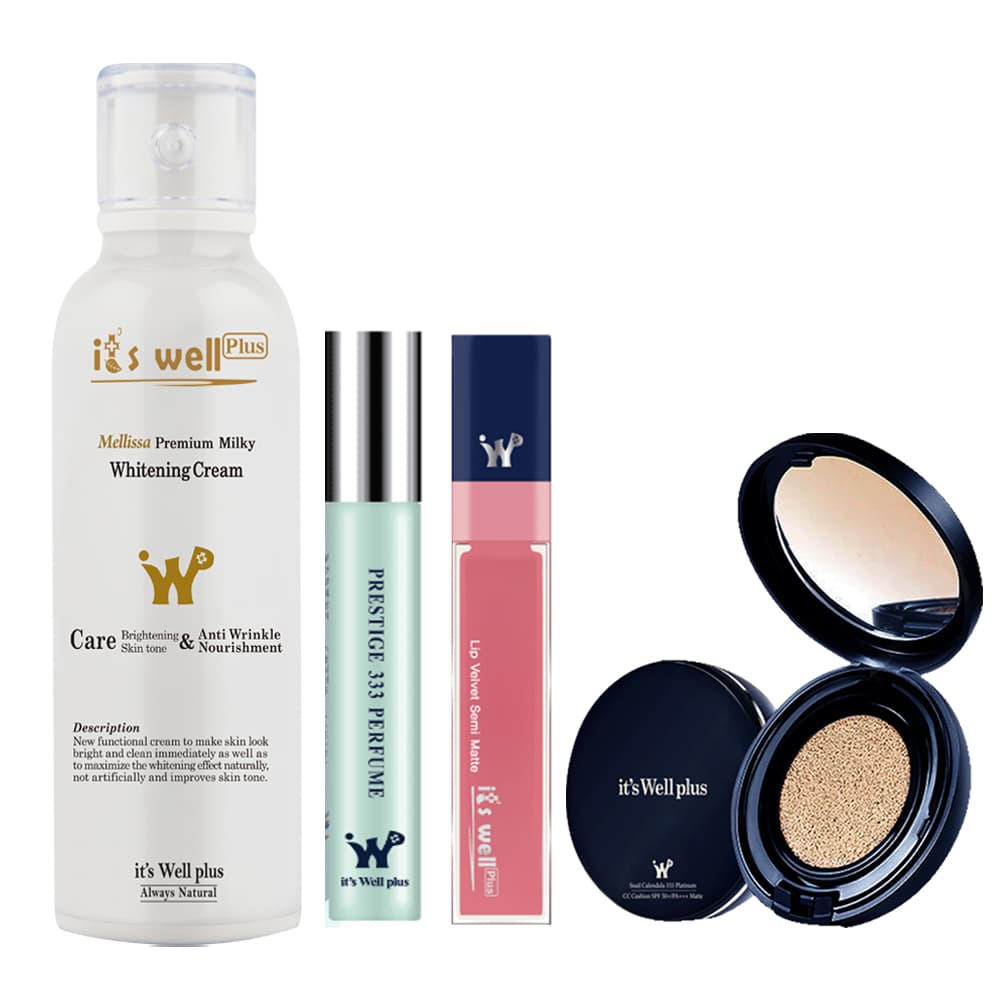 Bộ trang điểm tiện lợi  Its Well Plus cho da dầu - 01. Hồng đất