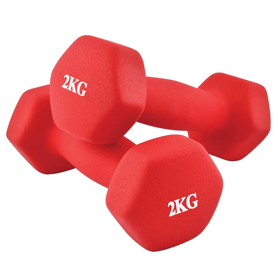 BG Bộ 2 Tạ tay 304 - 314 cao cấp 2Kg Thái Lan hàng nhập khẩu - RED