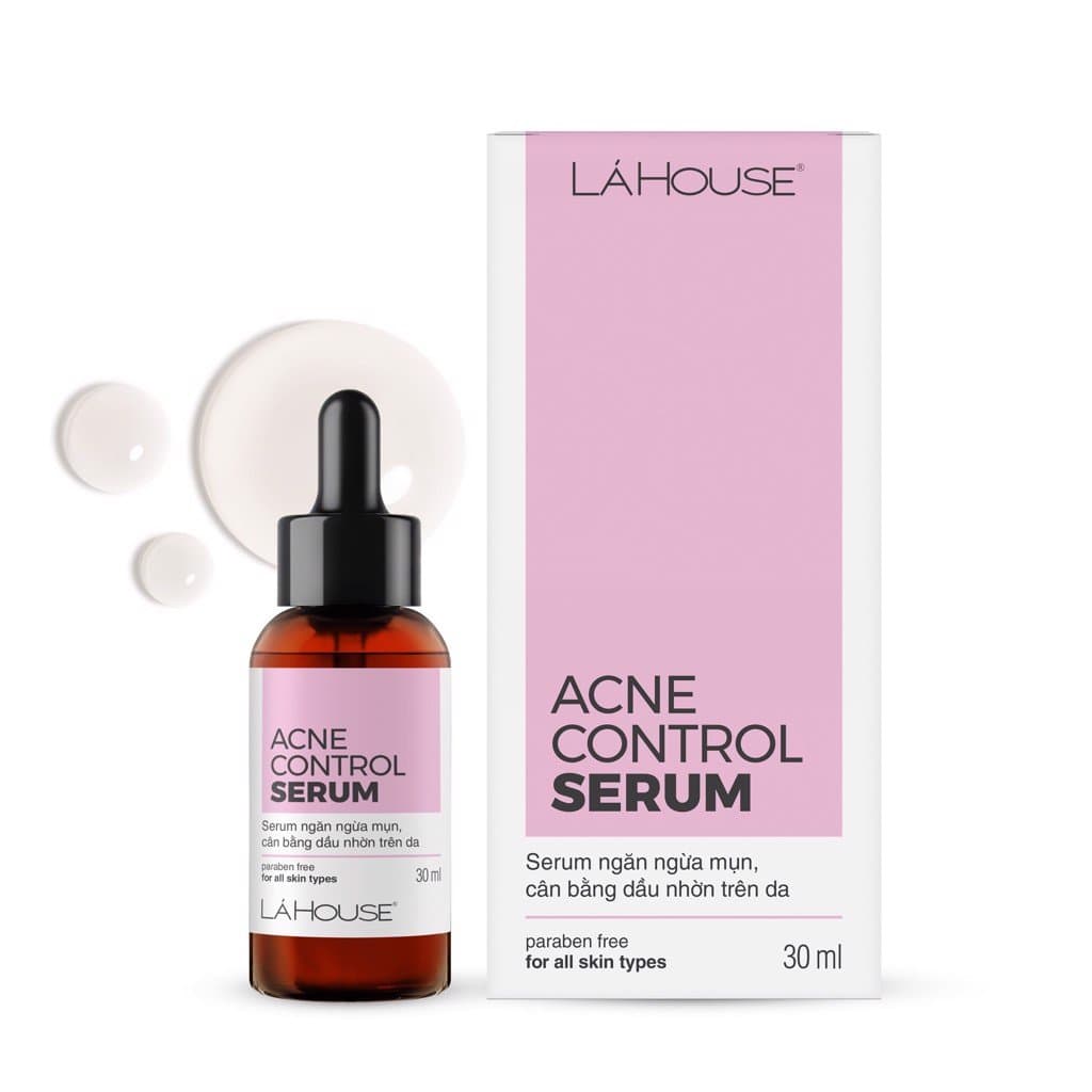 Serum giúp ngăn ngừa mụn, giảm nhờn cho da, giảm mờ vết thâm mụn Lá House Acne Control 15ml30ml - 30ml