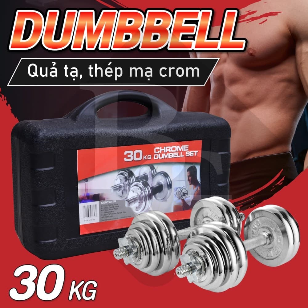 Bộ tạ tay cao cấp đa năng điều chỉnh Q301 15 kg - 20 kg - 30 kg mới nhất BG hàng nhập khẩu - 30kg