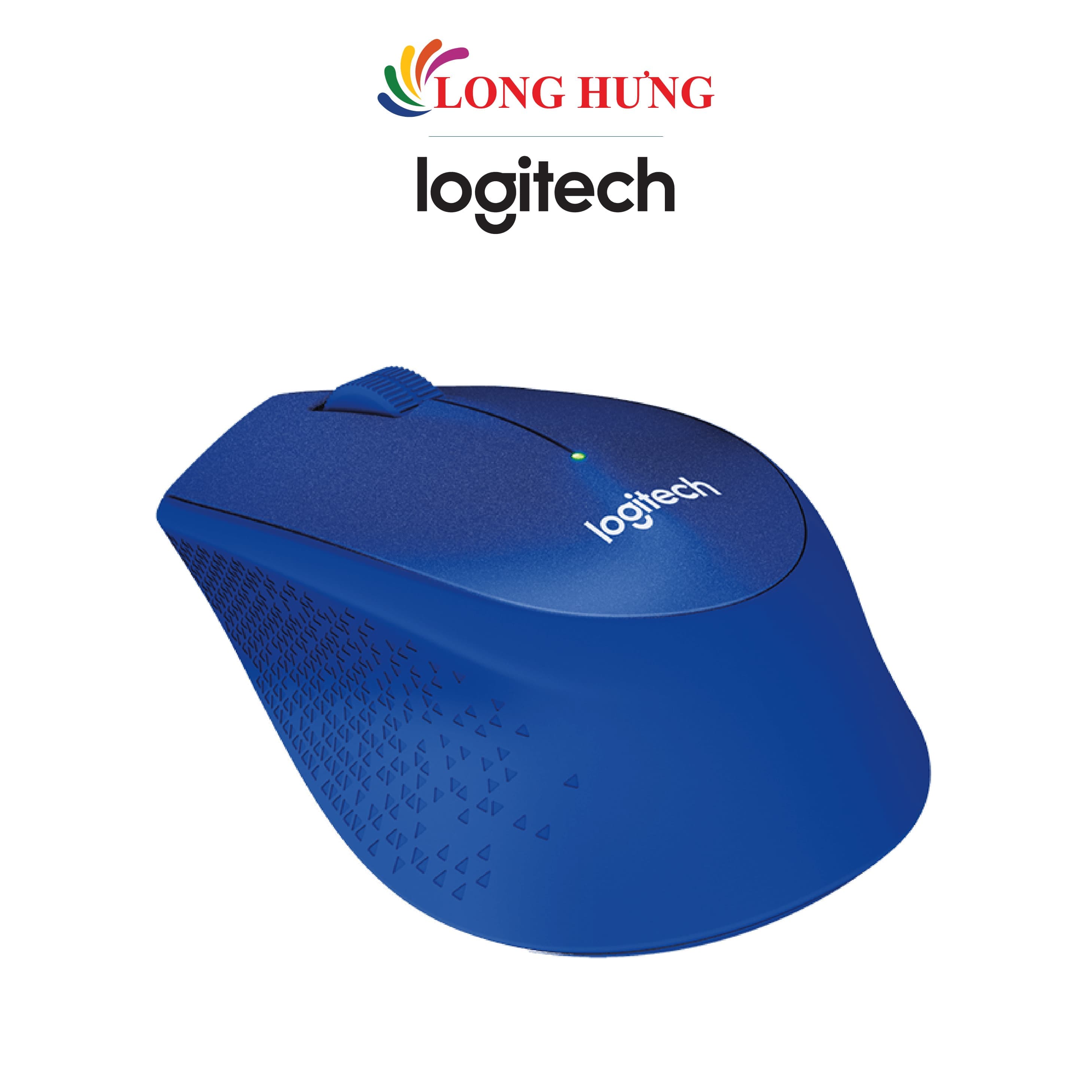 Chuột không dây Logitech M331 - Hàng chính hãng - Xanh dương
