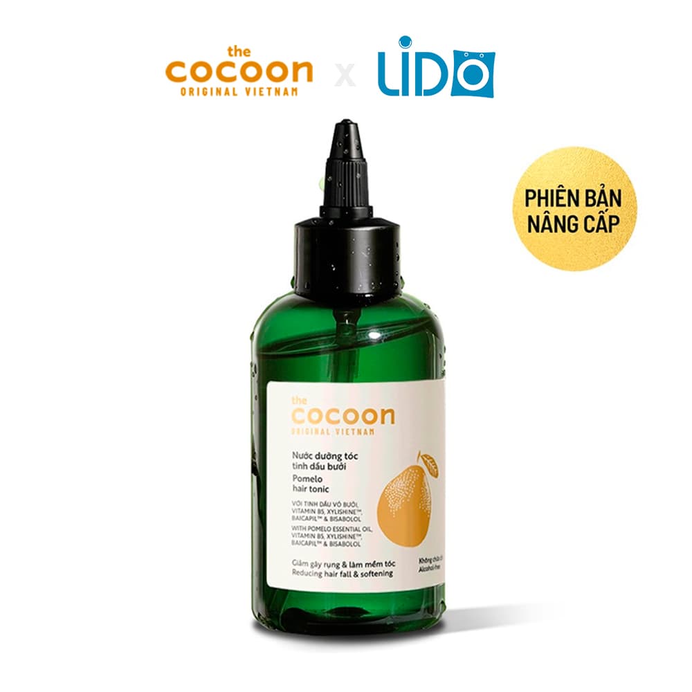 Nước dưỡng tóc tinh dầu bưởi  pomelo hair tonic  Cocoon 140ml thuần chay