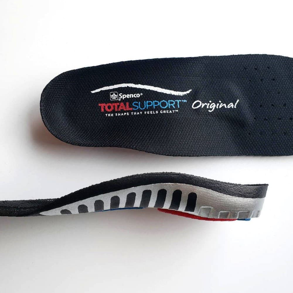 Lót giày sức khỏe Spenco Total Support Original 46-695 hỗ trợ nâng vòm, dùng cho giày thể thao, giày tây, giày lười - Size 3