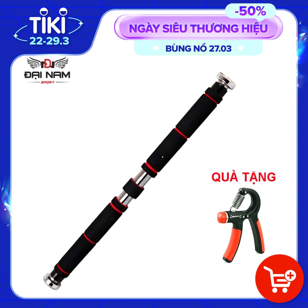 Combo xà đơn treo tường DNS  KT 60-110cm  Kìm bóp tay điều chỉnh lực