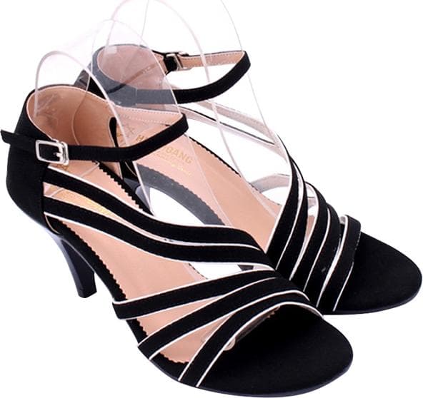 Giày Sandal Nữ Cao Gót Huy Hoàng HT7061 - Đen Size 39