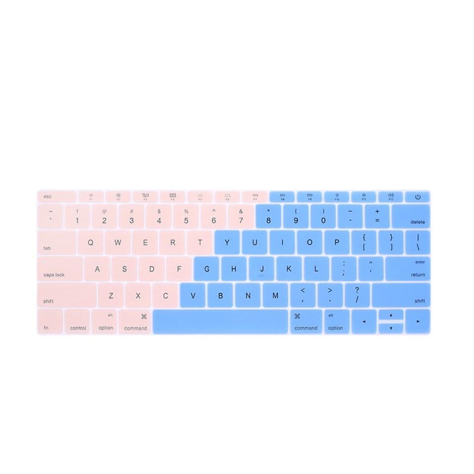 MIẾNG PHỦ BÀN PHÍM BẰNG SILICON CHỐNG BỤI, CHỐNG NƯỚC BẢO VỆ CHO MACBOOK MÀU OMBRE - Macbook Pro 15.4 inch đời 2016 - 2019 Touch Bar