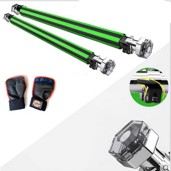 Xà Đơn Treo Tường Gắn Cửa 2020 Sọc Xanh Tích Hợp Khóa Chống Xoay Chịu Lực 200kg  Kèm Găng Tay Tập Xà - 83cm-130cm Lắp từ 86-120cm