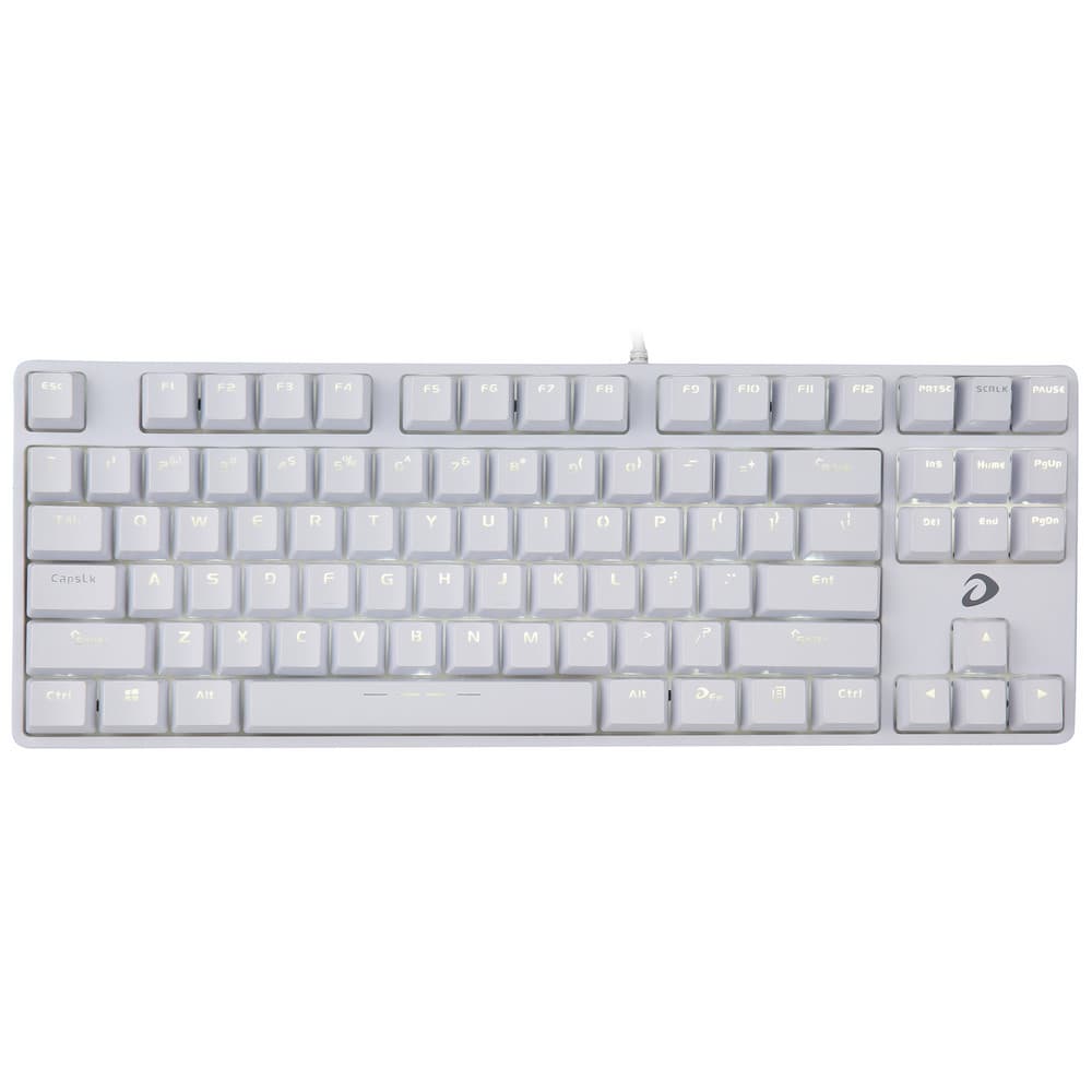 Bàn Phím Cơ Gaming Dareu EK87 White - Hàng Chính Hãng - Brown