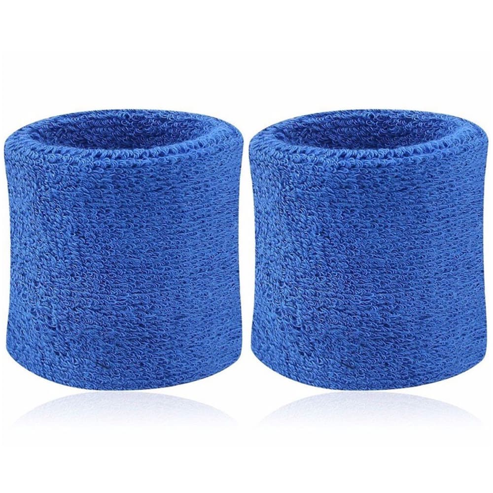 Bộ 2 băng cổ tay thấm mồ hôi thể thao AOLIKES TC-0230 - Xanh Nhạt