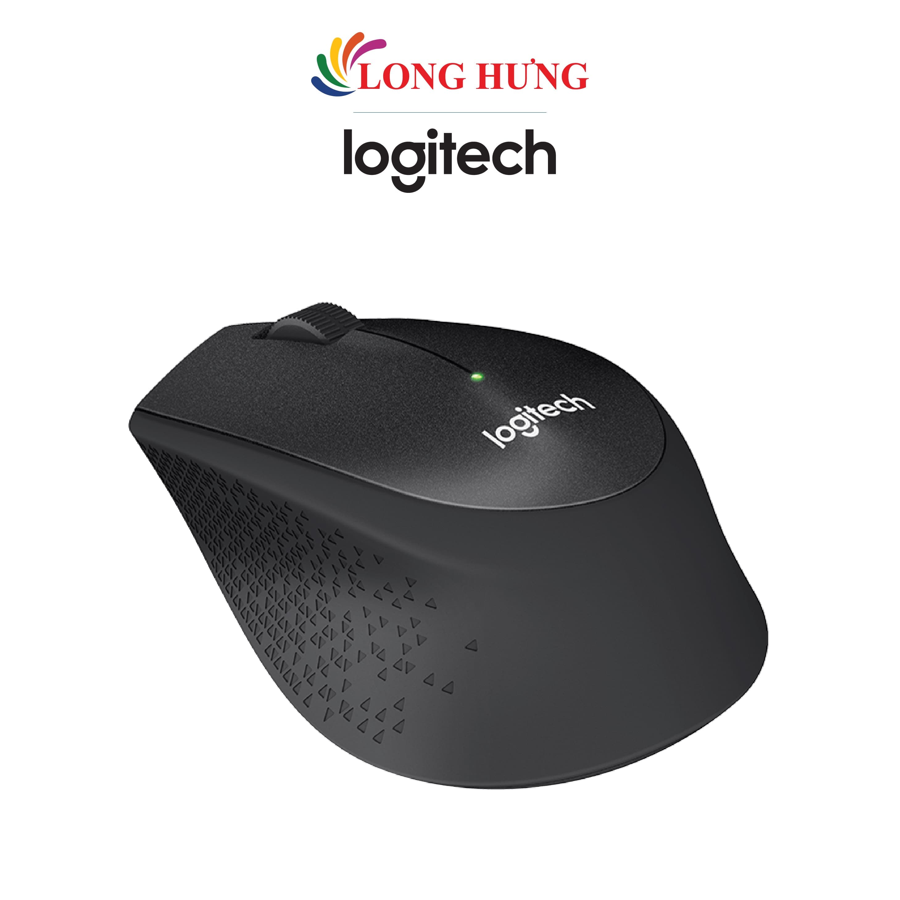 Chuột không dây Logitech M331 - Hàng chính hãng - Đen