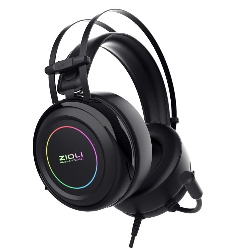 Tai nghe Gaming ZIDLI ZH-7RB Sound 7.1, Led fix RGB Black  Hàng chính hãng