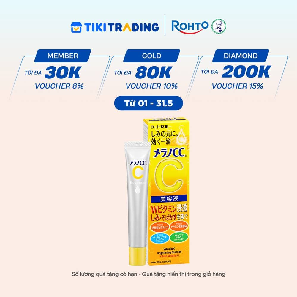 Tinh chất vitamin C dưỡng trắng da, chống thâm nám Melano CC Whitening Essence 20ml