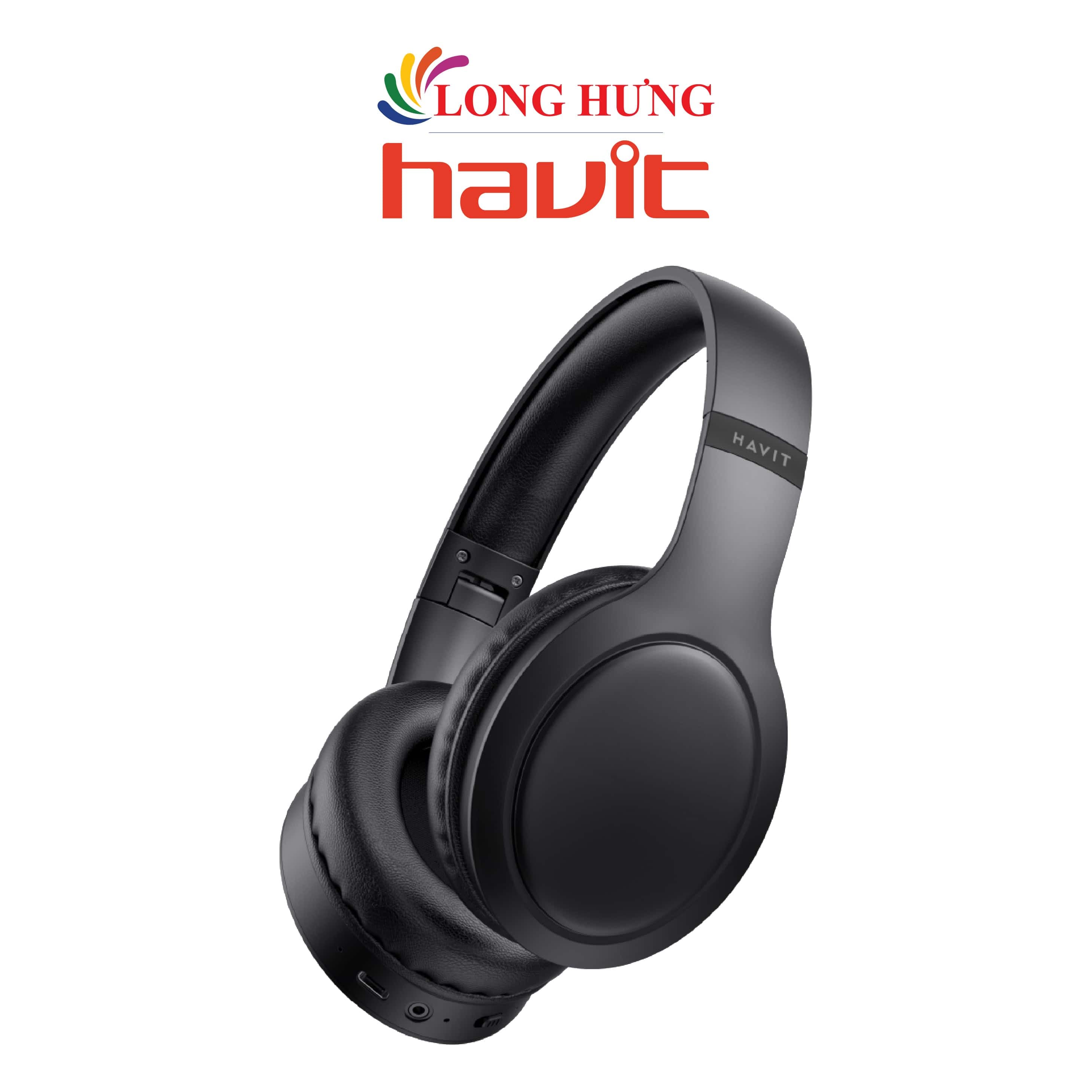 Tai nghe chụp tai Bluetooth Havit H633BT - Hàng chính hãng - Không LED