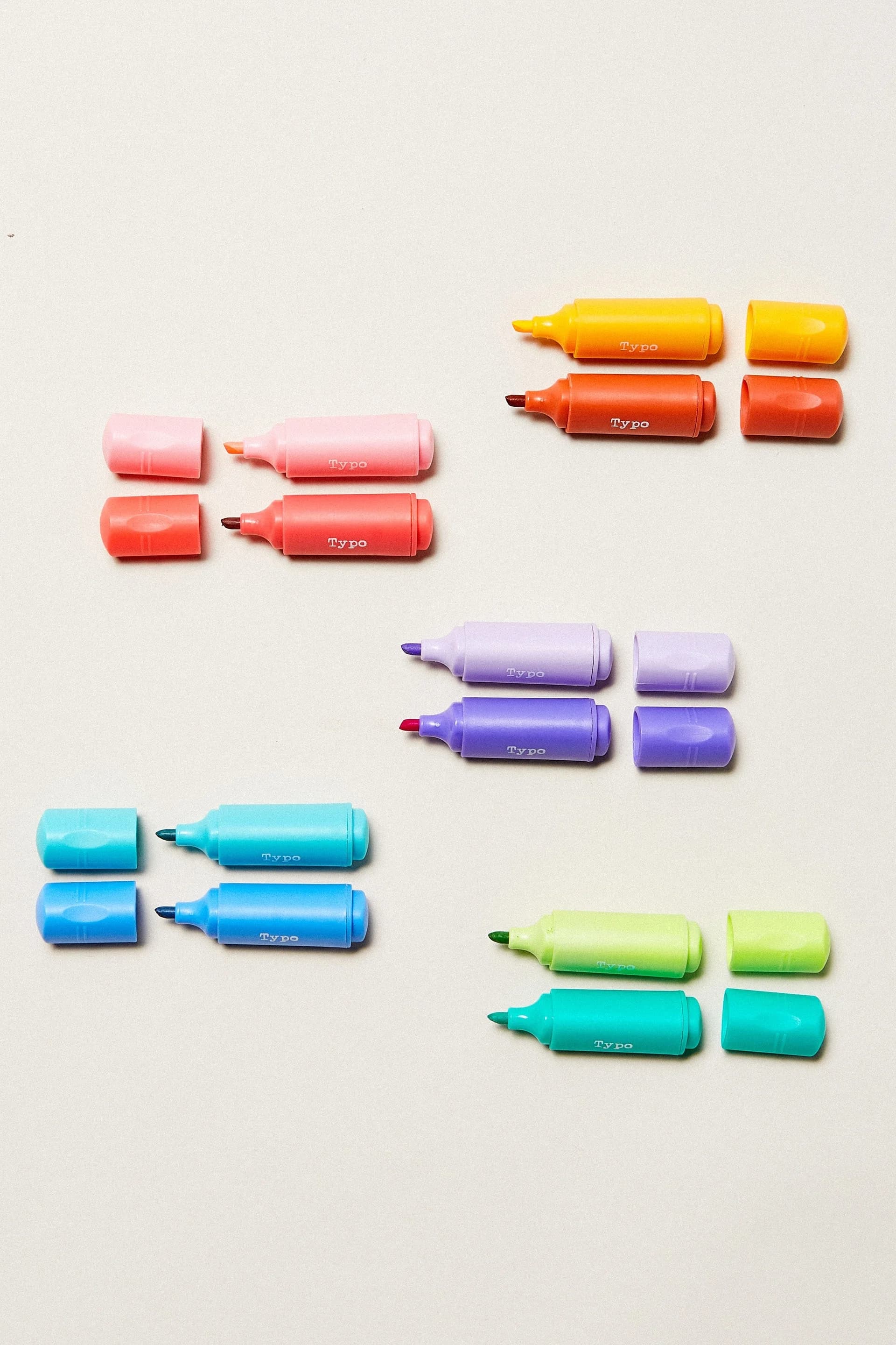 Typo - Bộ Bút Dạ Quang - Mini Highlighter 10Pk - PASTELS