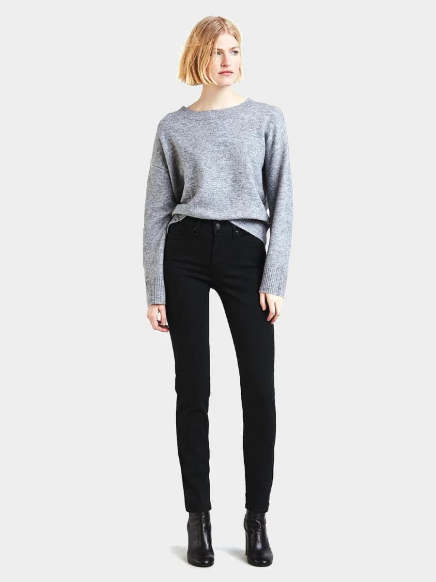 Levi's - Quần Jeans Nữ Dài 312 Shaping Slim - SOFT BLACK