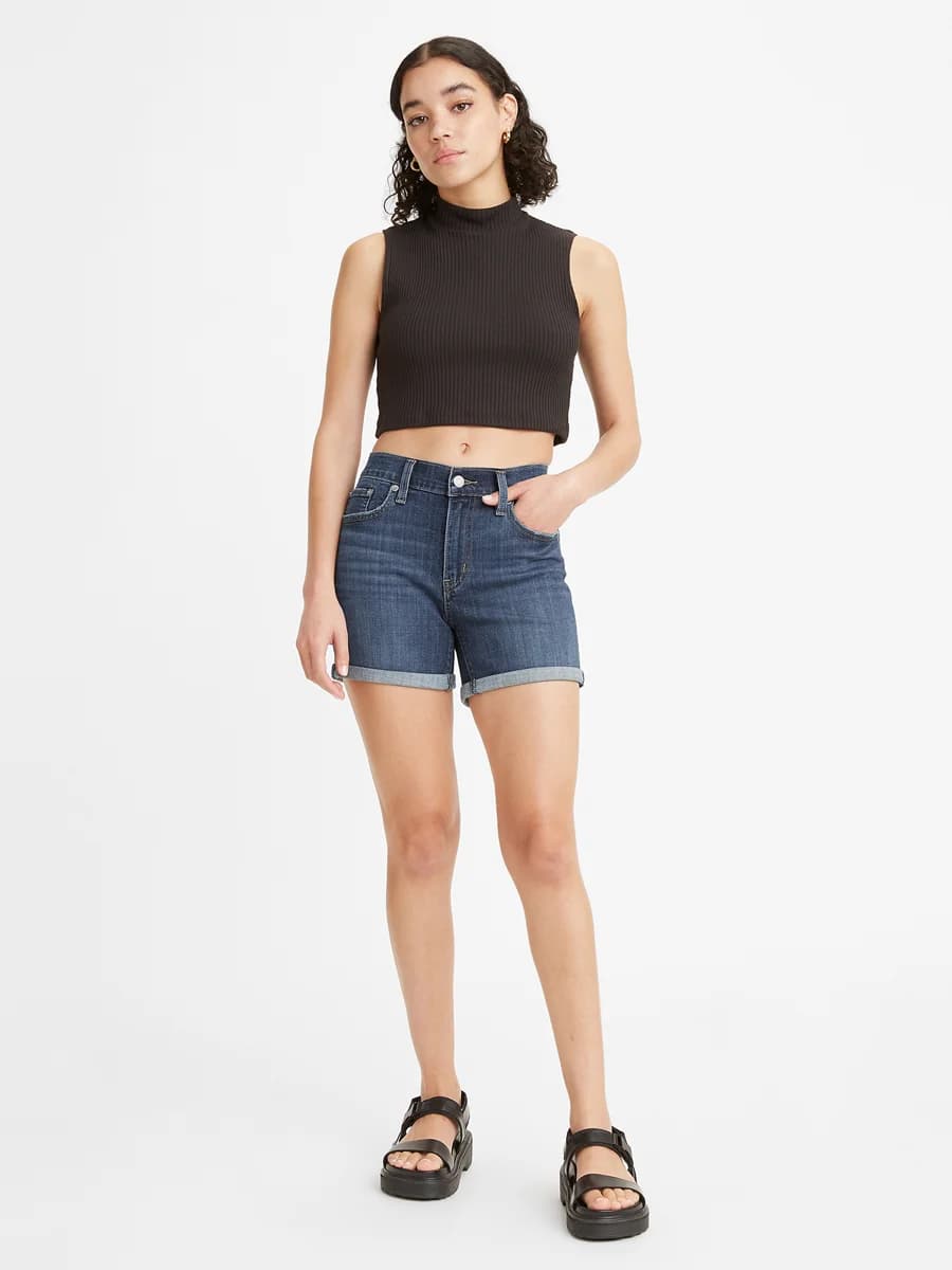 Levi's - Quần Jeans Nữ Ngắn Shorts - LAPIS SMILE SHORTS