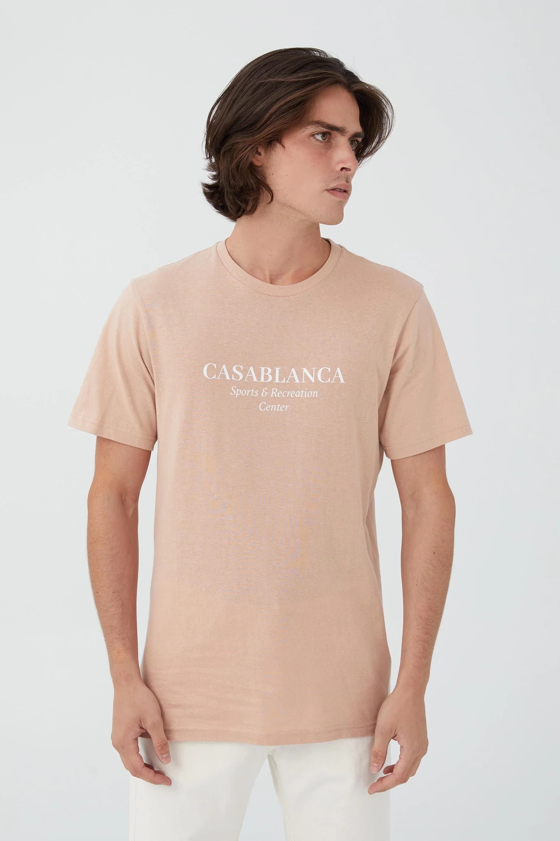 Cotton On - Áo Thun Có Hoạ Tiết Nam - Tbar Text T-Shirt - DIRTY PINK/CASABLANCA