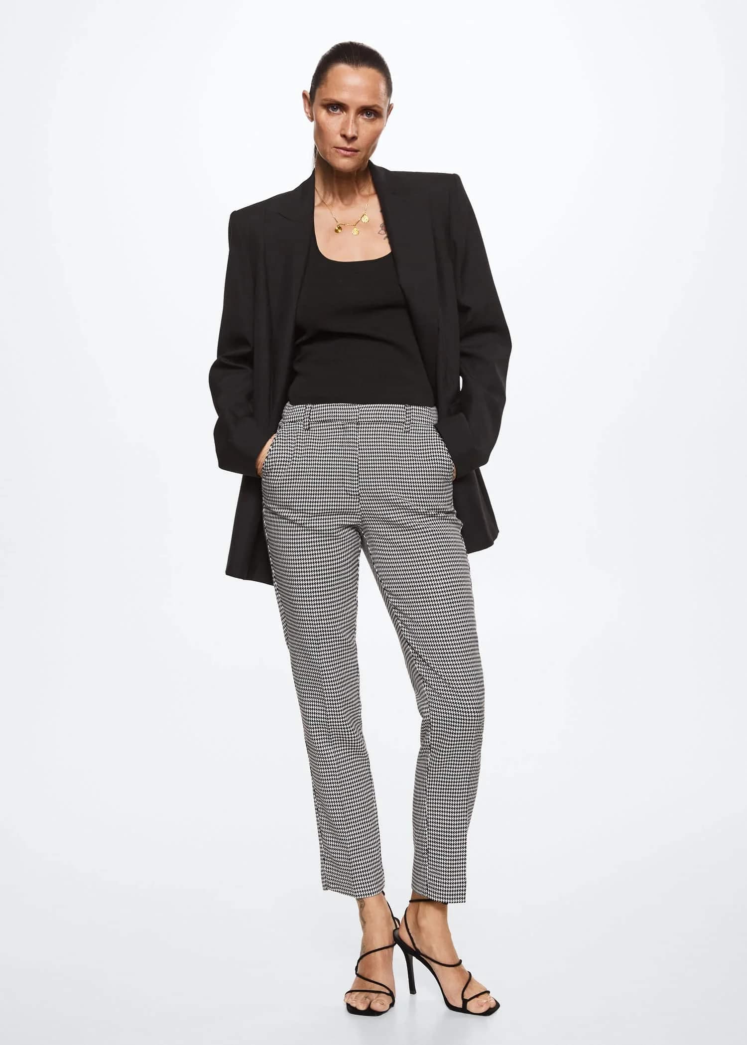 Mango - Quần Dài Warm - BLACK