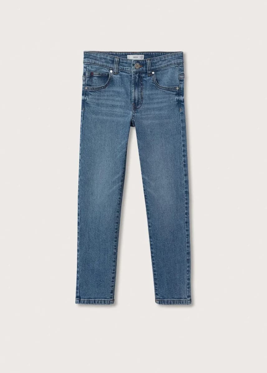 Mango - Quần Jeans Slim - MEDIUM BLUE