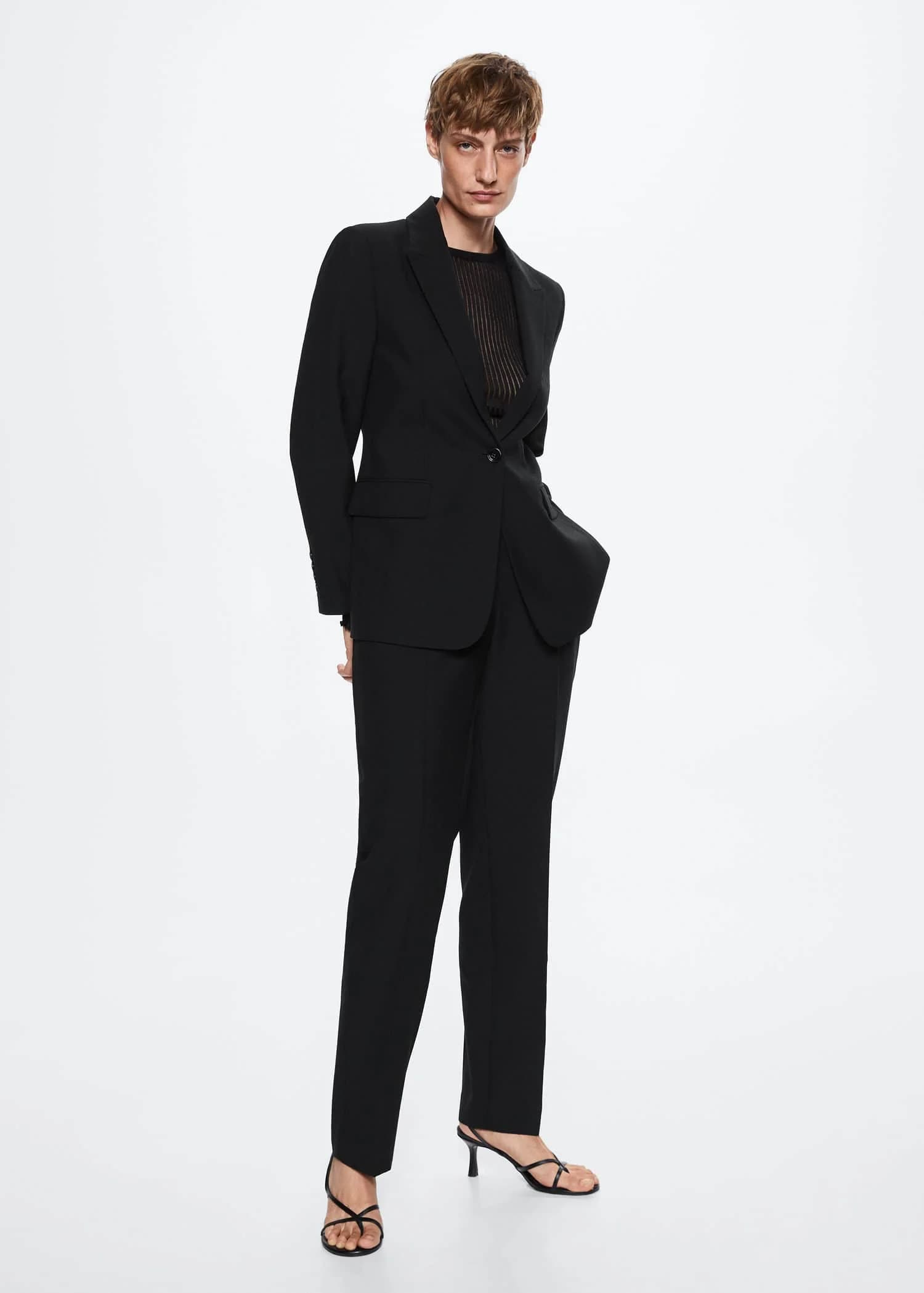 Mango - Quần Dài Helen - BLACK