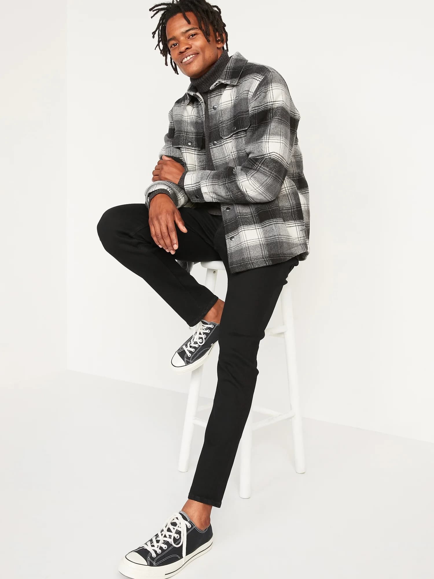 Old Navy - Quần Jean Nam Skinny Fit - BLACK RINSE