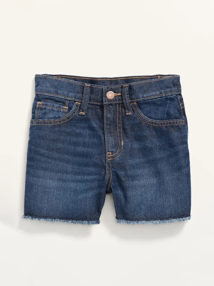 Old Navy - Quần Short Jean Bé Gái - DARK INDIGO