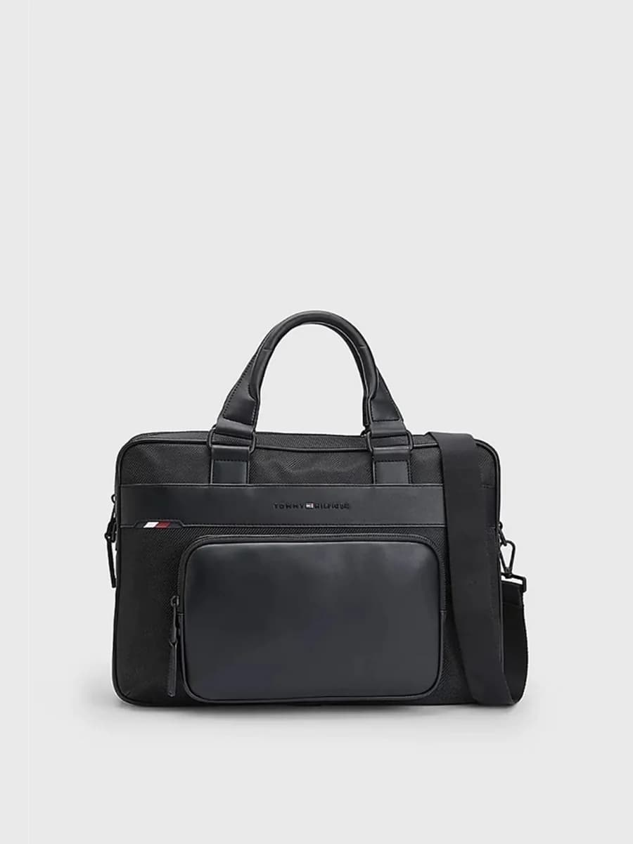 Tommy Hilfiger - Túi Laptop Nam 1985 Computer Bag - BLACK