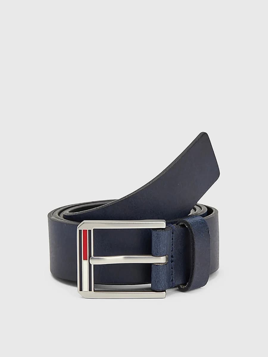 Tommy Jeans - Dây Nịt Nam TJM Essential Leather 3.5 - TWILIGHT NAVY