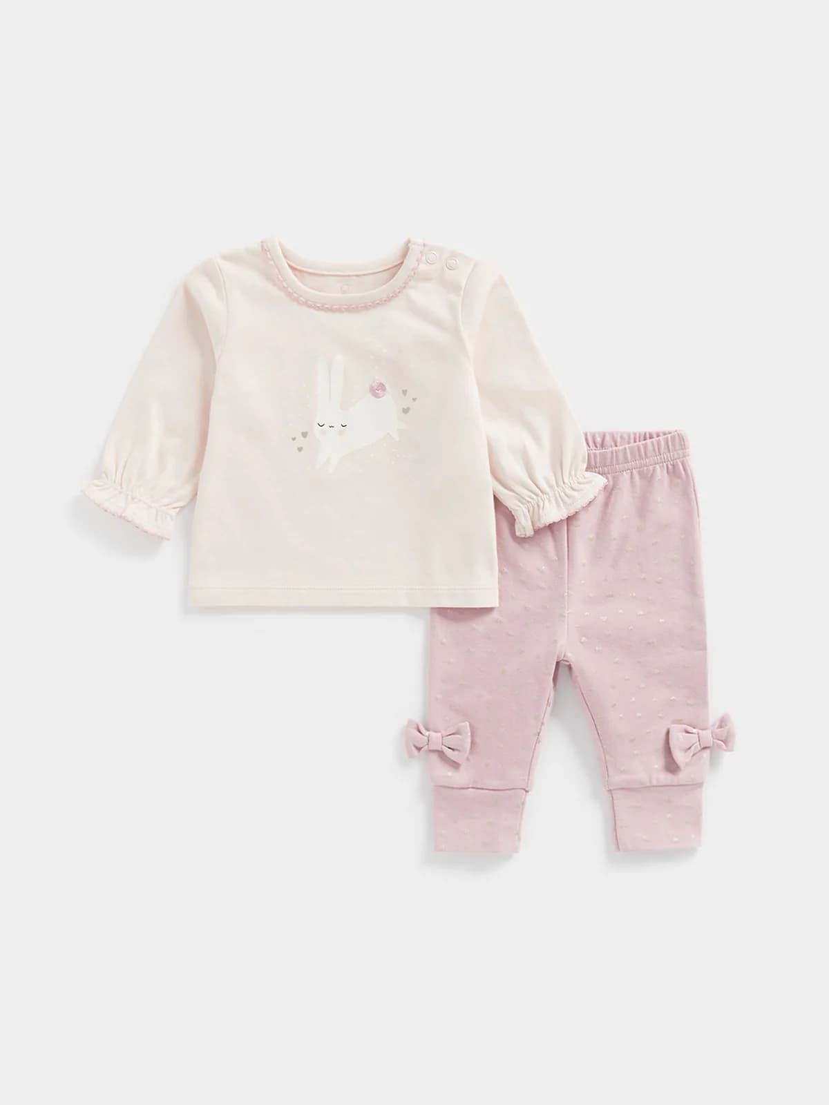 mothercare - set áo và quần jogger - PINK