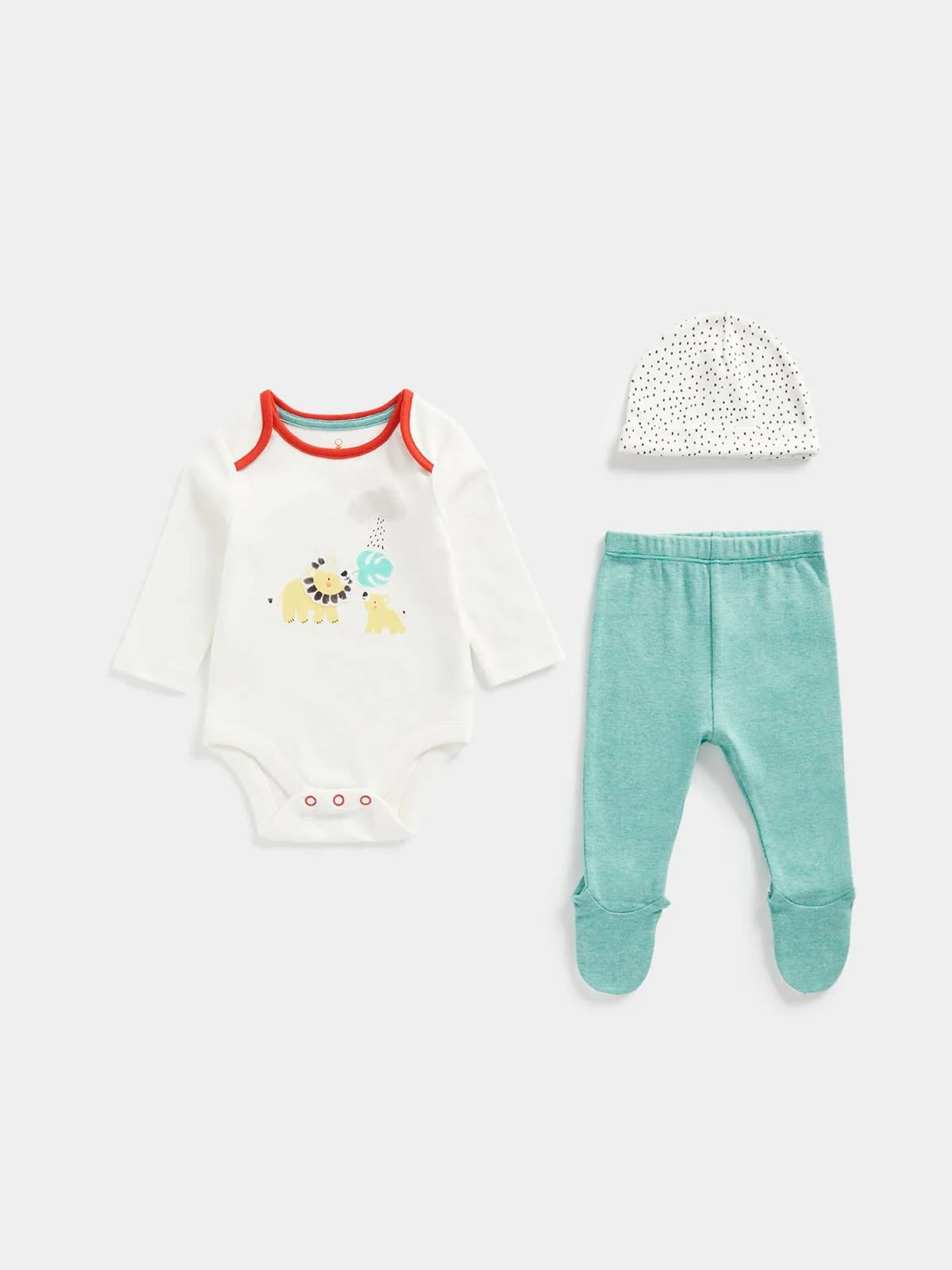 mothercare - set bodysuit, jogger, nón - GREY