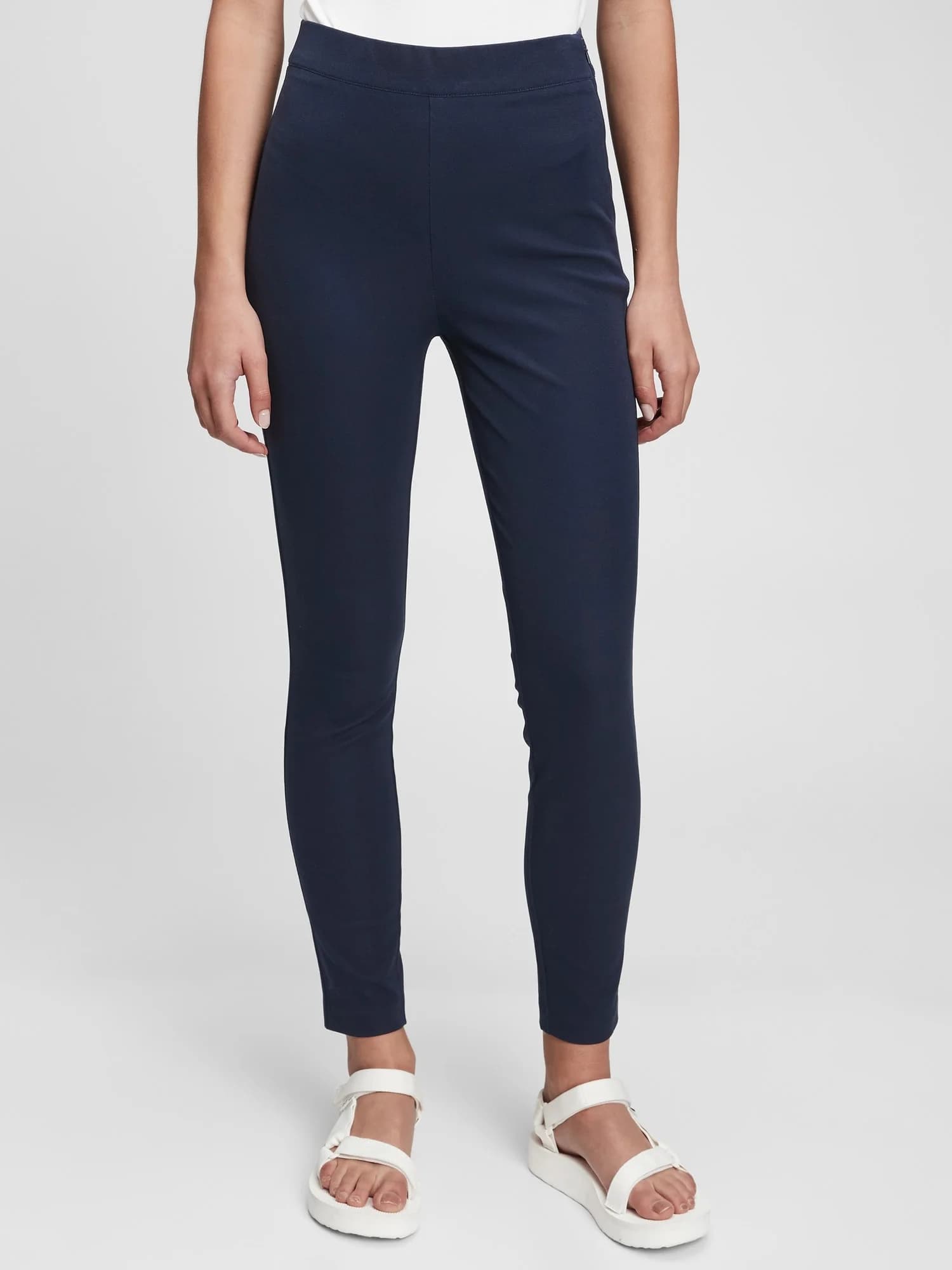 GAP - Quần Vải Dài Nữ - High Rise Legging - TAPESTRY NAVY V2