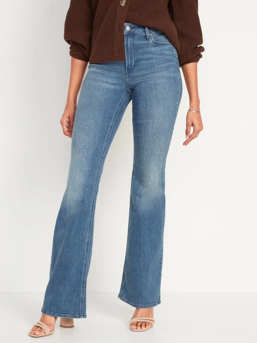 Old Navy - Quần Jean Nữ Ống Loe - CAMPECHE